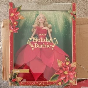 Barbie Holiday Doll in Festive Red Gown